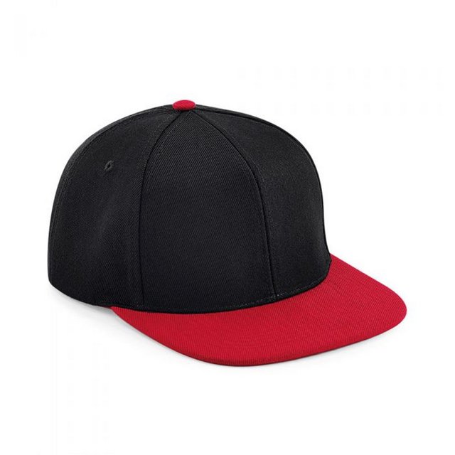 Beechfield - Gorra Ajustable para Adultos Unisex (Negro, Rojo)