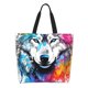 thumbnail image 1 of Easygdp Cool Colorful Wolf Bolsas Tote para Mujer, Bolsos de Hombro para Viaje, Bolsos de Mano de Gran Capacidad para Compras y Trabajo, 1 of 8