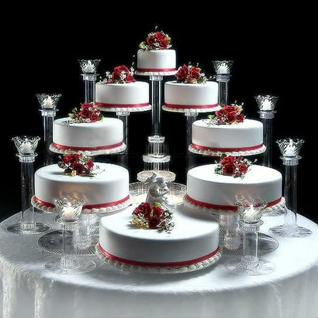 BalsaCircle 8 Tiers Clear Wedding  Cupcake  Cake  Stand  