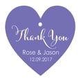 thumbnail image 1 of 100 PCS Thank You Custom Made Heart Shape Hang Tags Personalized Wedding Favor Paper Tags, 1 of 1