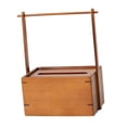 thumbnail image 1 of Porta pañuelos de bambú, porta pañuelos, decoración elegante, caja de pañuelos con asa de bambú, caja de pañuelos rectangular para oficina y, 1 of 9