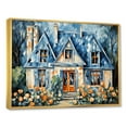 thumbnail image 3 of Designart "Gateway to Cottage Garden I" Oversized Landscapes Framed Wall Art - Coastal Orange Landscape Cottage Entryway Framed Wall Art Print, 3 of 7