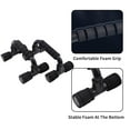 thumbnail image 3 of Vaupan Push-Up Brackets Strength Training-Workout Stands of Ergonomic Push-Up Equipment with Non-Slip Sturdy Portable for Home Fitness Training, H-Shaped Bracket Handle for Floor Workouts (Black), 3 of 7