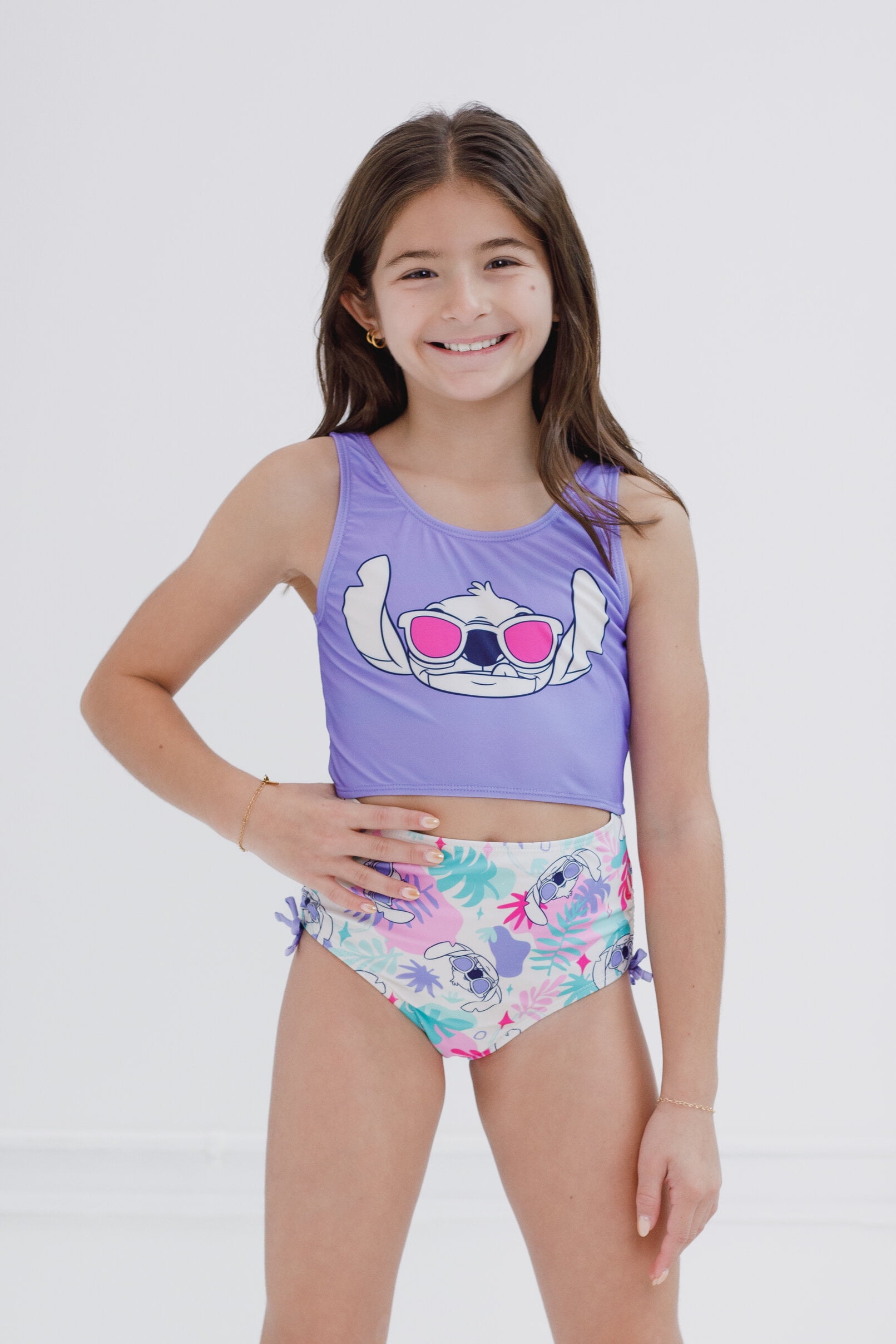 Disney Lilo & Stitch UPF 50+ One Piece Bathing Suit Little Kid to Big Kid