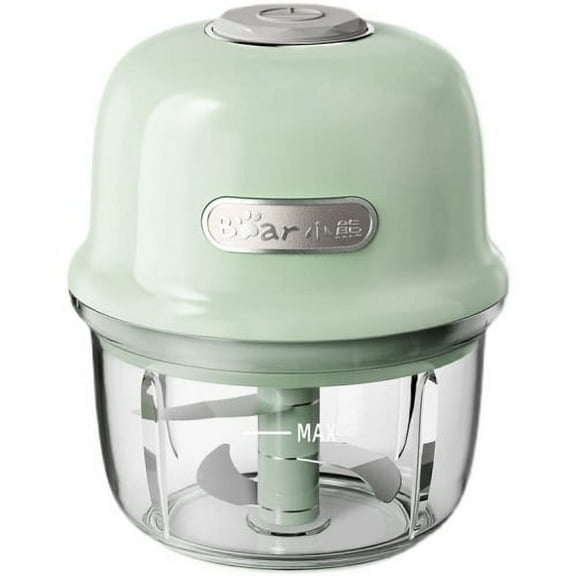 Bear 150ml Electric Garlic Chopper, Mini Food Processor, Onion Shredder, Salad Blender, Rechargeable, Portable, Easy Clean, Health BPA Free, Cordless and Time Saver