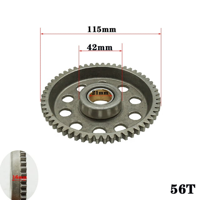 Engrenage de Moteur de Moto, Engrenage de Course, Support de Roulement pour Zongshen CB250cc ZS166FM CB250D-G