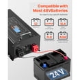 thumbnail image 4 of KFFKFF Pure Sine Wave Inverter Charger, 6000 Watt, DC 48V to AC 120V Power Inverter with LCD Display, Remote Control, Solar Inverter for Off-Grid Solar RV Boat Home, 4 of 9