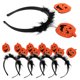 thumbnail image 5 of KAKOWELY 6 diademas de calabaza para Halloween, accesorio divertido para el cabello, disfraz de fiesta de cosplay, 5 of 5