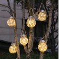 thumbnail image 2 of 1 Lumires De Jardin Solaires Extrieures-20 Lumires Lumire Chaude, Lumires Pendantes De Boule De Craquement De Verre De Paysage De Nol De Led, 2 of 5