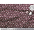 thumbnail image 2 of Soimoi Purple Rayon Fabric Mermaid & Dolphin Ocean Print Sewing Fabric Yard 42 Inch Wide, 2 of 3