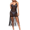 thumbnail image 1 of Birdeem Cache-Maillots Mode Été Sans Manches Camisole Unie Bretelles Col Rond Robe Pull, 1 of 10