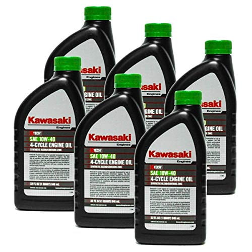 Kawasaki 6PK Genuine OEM 10W40 Motor Oil Quart 4Cycle KTech 99969