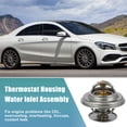 thumbnail image 3 of 0022037675 Engine Coolant Thermostat Housing Assembly for Mercedes-Benz 300E 1986-1993, 3 of 7