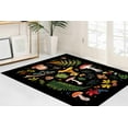 thumbnail image 3 of Modern Rug, Car Mat Rugs, Easy to Clean Rug, Bath Rug, Colorful Rugs, Black Rugs, Leaves Rug, Entry Rug, Mushroom Rugs, Outdoor Rug, 2.6'x5' - 80x150 cm, 3 of 8