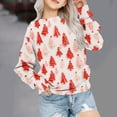 thumbnail image 3 of Darzheoy Toddler Girl Sweatshirts Christmas Cotton Casual Crew Neck Long Sleeve Tops Pullover Sweatshirt Shirt 1-12 Y, 3 of 8