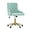 Green, variant on Velvet Armless Home Office Desk Chair, Swivel Height-Adjustable Small Cute Vanity Chair for Women/Girls, Comfy Makeup Chair with Rivet and Gold Base for Living Room, Bedroom(Light Pink)