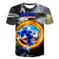 thumbnail image 3 of Sonic The Hedgehog Anime Harajuku 3D Camiseta con impresión digital Camisetas de verano para hombre y mujer Disfraces de cosplay para niños Camisetas Tops, 3 of 5