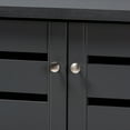 thumbnail image 6 of Baxton Studio Adalwin Modern and Contemporary Dark Gray 2-Door Wooden Entryway Shoe Storage Cabinet, 6 of 10