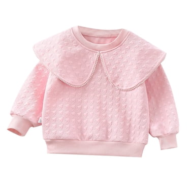 Huowey Baby Girls Long Sleeve T Shirt Tops Blouse Solid Color Shirt Comfort Dailywear, 6-12 Months