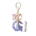 thumbnail image 2 of Dadiaei Fashion Alphabet Initial Letter Keychain for Women - Personalized Tassel Butterfly Pendant Key Ring for Purse Handbags Girls Gifts (A-Z), 2 of 5