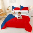 thumbnail image 3 of Manfei Philippines Flag Full Size Comforter Sets,Blue White Red Bedding Comforter Set,Light Gray Reversible,3-Piece,1 Comforter and 2 Pillowcases, 3 of 7