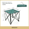 thumbnail image 7 of ARROWHEAD OUTDOOR 26” (66cm) Heavy-Duty Portable Camping Folding Table, 2 Cup Holders, Compact, Square, Carrying Case Included, Steel Frame, High-Grade 600D Canvas, USA-Based Support (Green), 7 of 7