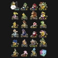 thumbnail image 2 of Men's Nintendo Mario Kart Cart List  Graphic T-Shirt, 2 of 5