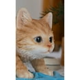 thumbnail image 2 of Kitten Mopping The Floor - Ultra Realistic Garden Statue, 2 of 4