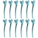 thumbnail image 1 of 12 pinzas para el pelo de cocodrilo de moda para peluquería y peluquería. Azul, 1 of 8