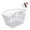 No Lid, variant on figatia Rear Bike Basket Rack Heavy Duty Portable Iron Wire Easy Install Basket for Riding Accessories With Lid