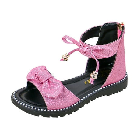 

Fidelma Baby Shoes Gift Toddler Infant Kids Baby Girls Summer Casual Soft Sole Bow Shoes Sandals Pink-31