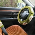 thumbnail image 3 of Crochet Steering Wheel Cover,Universal 14-15 inch Soft Steering Wheel Covers for Women＆ Men,Cute Pattern Non-Slip Sweat-Absorbent Car Covers for Vehicles,Sedans,Suvs (Purple), 3 of 8
