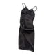 thumbnail image 3 of Minivestido de club para mujer, escala 1/6, traje de cosplay de color sólido con abertura alta Negro, 3 of 9