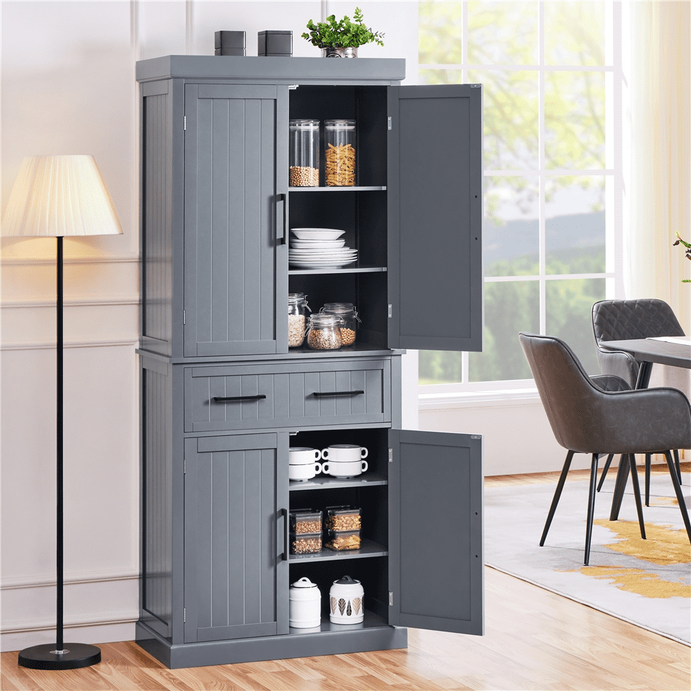 Yaheetech Kitchen Pantry Storage Cabinet, 41 Pantry Cabinets with