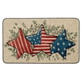 thumbnail image 2 of EDHITNR America Star Memorial Day Welcome Doormat 4th of July Patriotism Independence Day Floor Mat Kitchen Rugs for Indoor Outdoor, 40x60cm Non Slip Entry Rug, 2 of 6