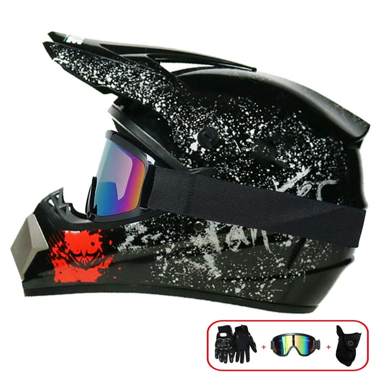 Motocross Helmet Outdoor adult Full Face MTB Helmet Set Motorcycle