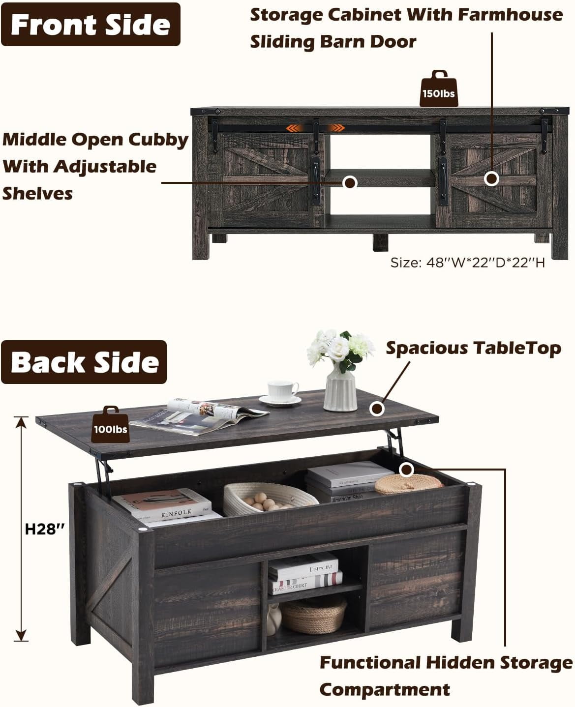 Hardware Resources KNCD15 15 Double Coffee Drawer