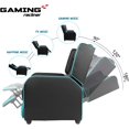 thumbnail image 3 of Waleaf Gaming Recliner Chair for Adults, PU Leather Home Theater Seating Video Game Chairs for Living Room Ergonomic Racing Style Single Movie Gamer Lounge Sofa, 3 of 6