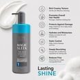 thumbnail image 4 of Magic Sleek Hydrating Shampoo | Moisturizing & Cleansing | Color-Safe | All Hair Types | Coconut Oil | Frizz Control | Sulfate & Paraben Free | For Dry Scalp | Daily Routine | 33.2 oz, 4 of 9