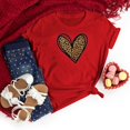 thumbnail image 1 of WILLBEST T-Shirts pour Femmes Valentines Day Imprimé Manches Courtes Col Rond T-Shirt Haut, 1 of 3