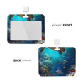 thumbnail image 2 of Naloa Underwater Fish Turtle Card Badge Holder Work Badge Sleeve for Office, School, Factory, ID Credit Cards, Driver Licenses and Passes, 2 of 7