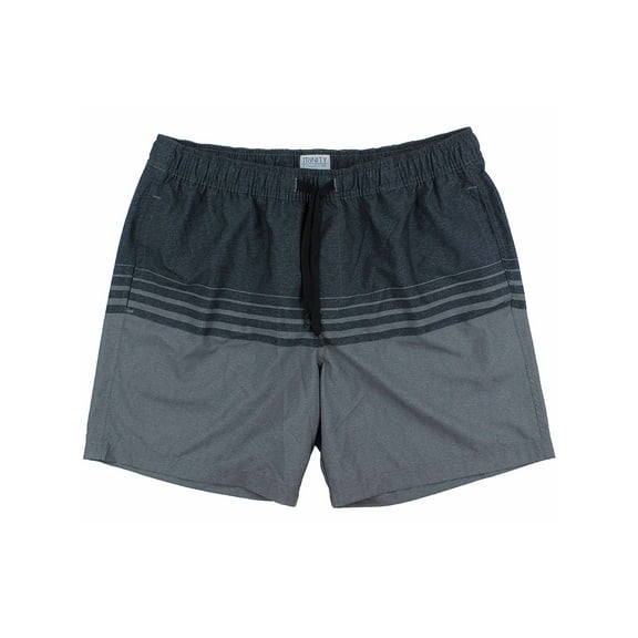 Trinity Collective Men's Elastic Waist Swim Shorts with Brief Liner, Black, XX-Large