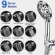thumbnail image 3 of Hand Shower Shower Head 9 Modes And 2 Meter Hose - Bathroom Showers Water Saving And Flexible Shower Head / Low Water Pressure / Chrome, 3 of 5