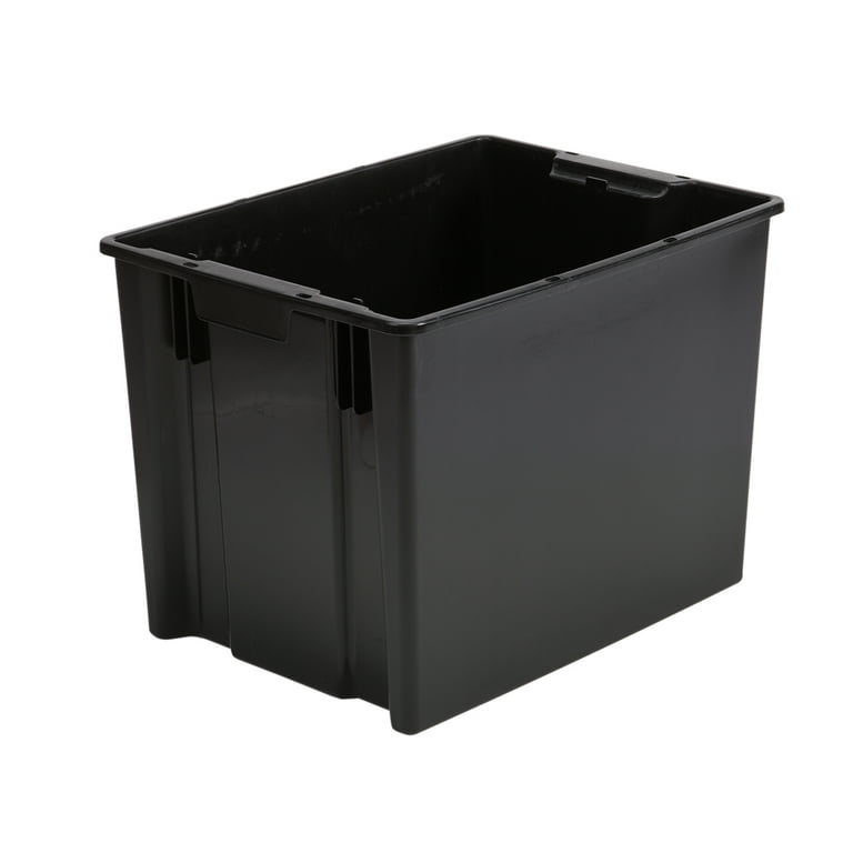 Hyper Tough Garage Plastic Storage Bin Large Nesting Stacking