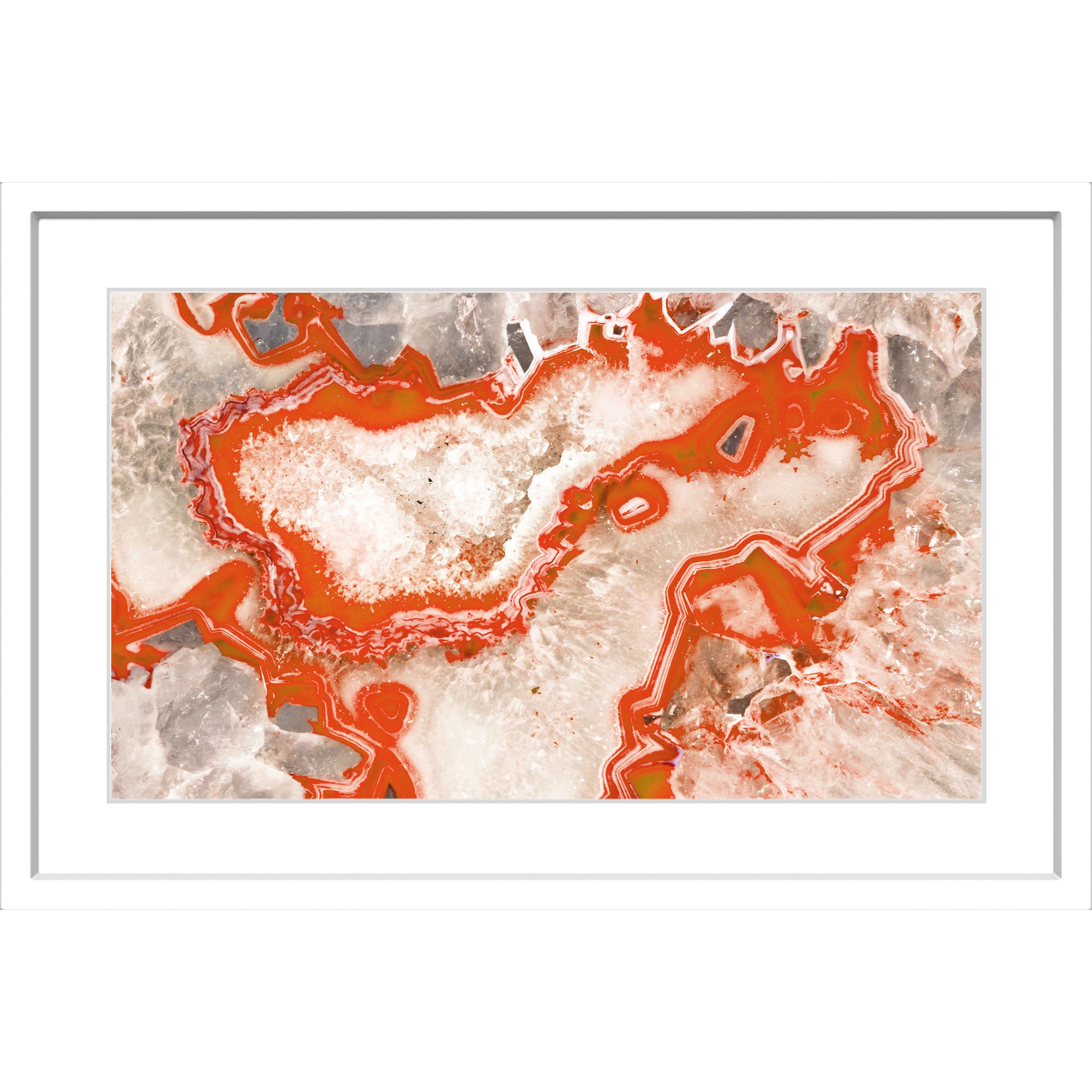 "Red Silica" Framed Painting Print