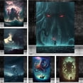 thumbnail image 2 of Cthulhu Mythos abstracto exterior Dios impresiones póster lienzo pintura moderna pared arte imágenes para sala de estar dormitorio decoración del hogar, 2 of 4