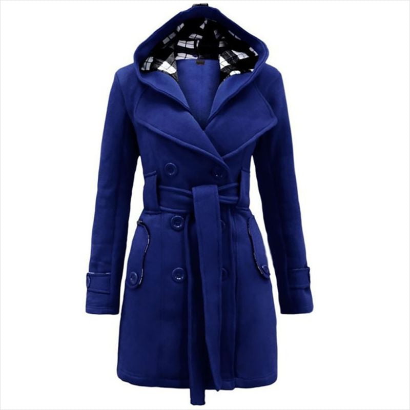royal blue winter coat women's