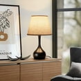 thumbnail image 5 of ONEWISH 17.32" Touch Bedside Lamp for Bedroom 3-Way Dimmable Table Lamps for Living Room Small Nightstand Lamps with Free 2700K LED Bulbs, 5 of 7