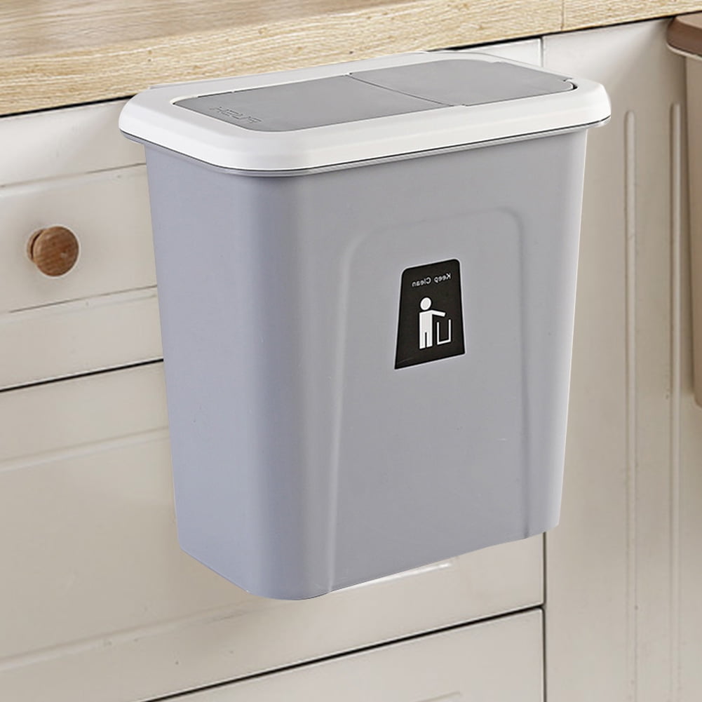 Pushtop Trash Can Chef Hanging Automatic Return Lid for Fruit and