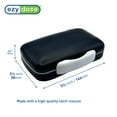 thumbnail image 3 of Ezy Dose Moisture-Proof Pill Organizer, Travel-Friendly, Latch-Closure to Secure Contents, 4 Individual Compartments of Multiple Sizes with Tight Seal, Large, Black, 3 of 7